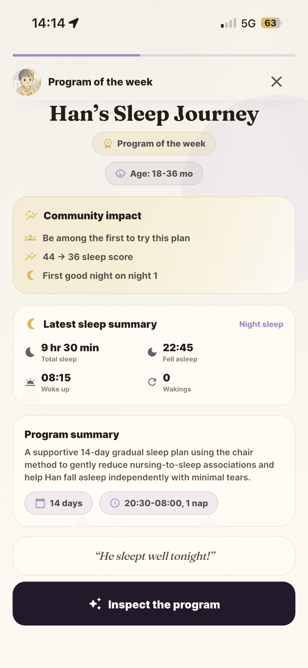 Parentra program of the week story